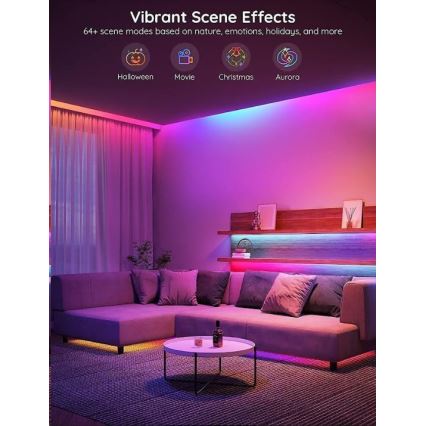 Govee - Wi-Fi RGBIC PRO Smart LED pásek 10m