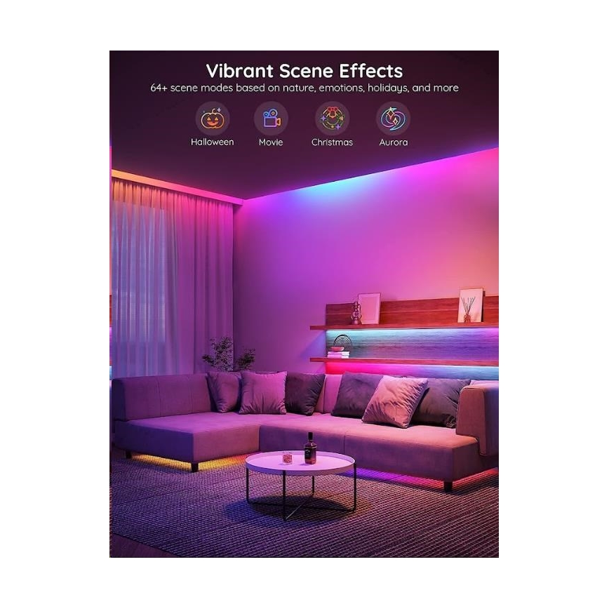 Govee - Wi-Fi RGBIC PRO Smart LED pásek 10m