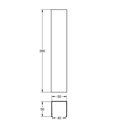GROHE 1010090000 - Kryt sifonu hranatý lesklý chrom