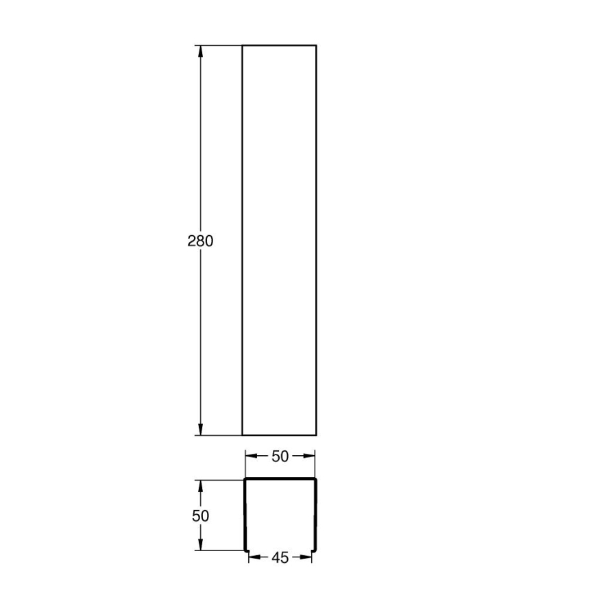 GROHE 1010090000 - Kryt sifonu hranatý lesklý chrom