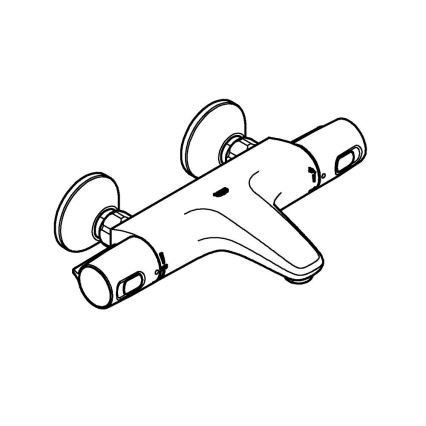 GROHE 1022162432 - Termostatická vanová baterie PRECISION TREND DN 15 černá