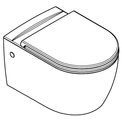 GROHE 103848SH00 - Závěsné WC START ROUND CERAMIC 368 × 543 mm durobílá