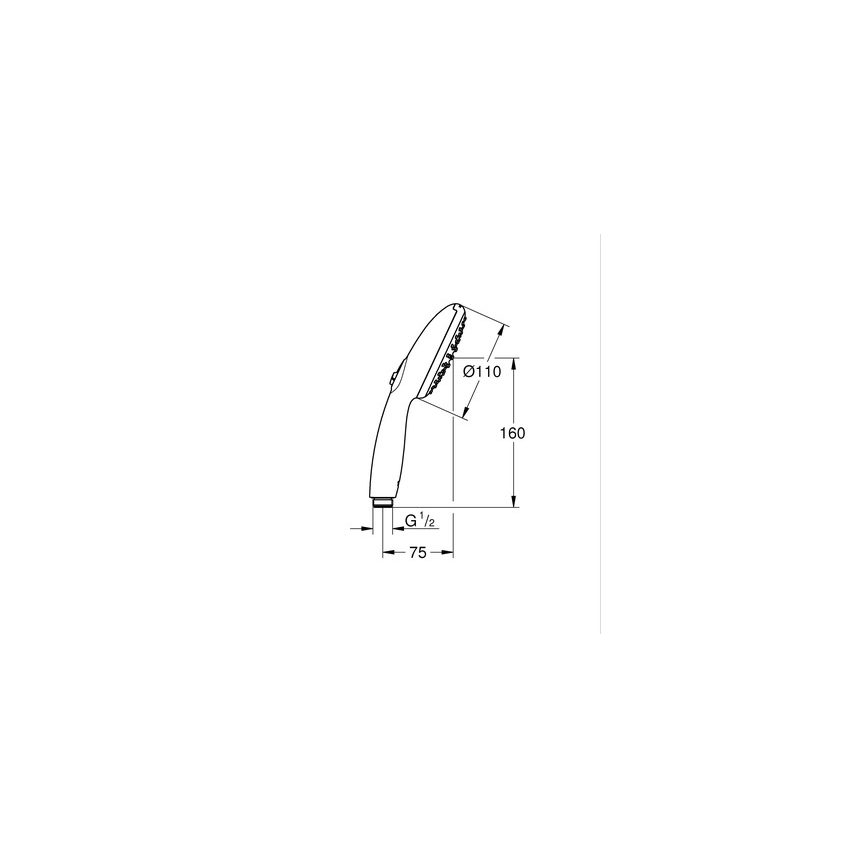 GROHE 1053152431 - Ruční sprcha VITALIO START 110 600 mm černá
