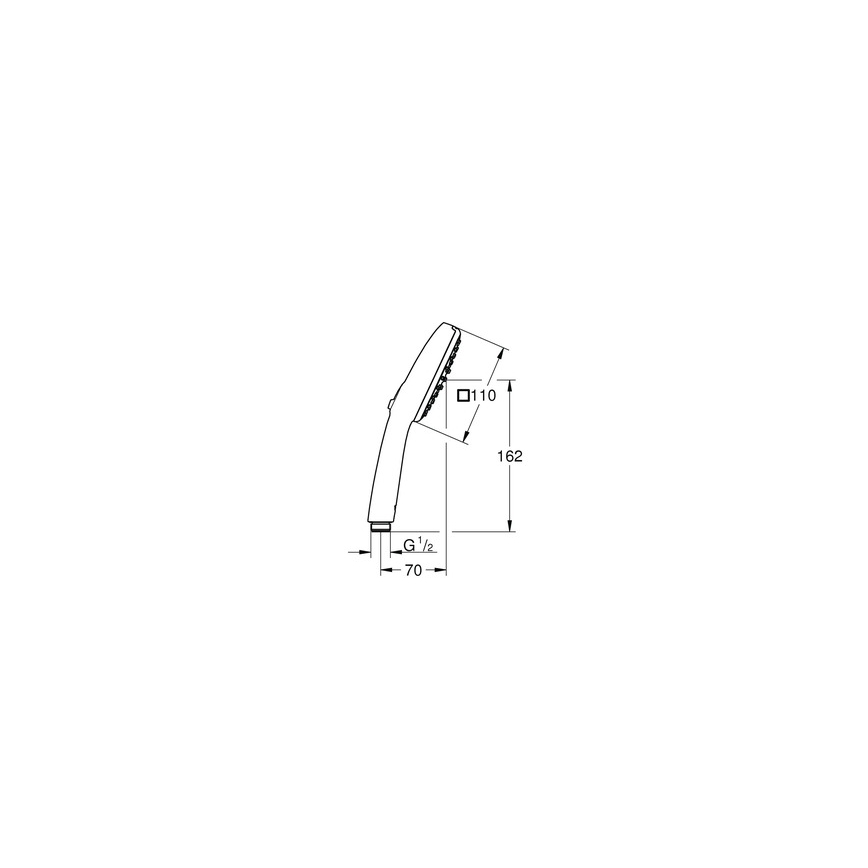 GROHE 1053162431 - Ruční sprcha VITALIO COMFORT 110 600 mm černá
