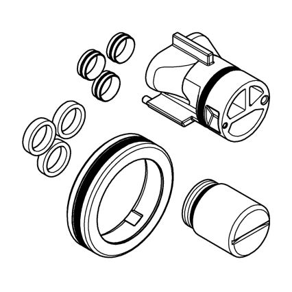 GROHE 12701001 - Adaptér pro statické baterie lesklý chrom