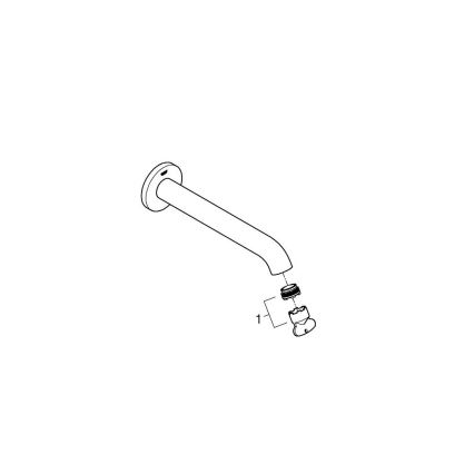 GROHE 13449AL1 - Vanová vpusť ESSENCE 221 mm grafit