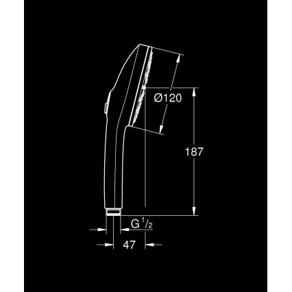 GROHE 1348630000 - Ruční sprcha VITALIO JOY+ 120 mm lesklý chrom