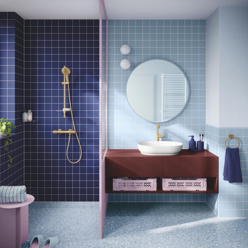 GROHE 134863GN00 - Ruční sprcha VITALIO JOY+ 120 mm broušená zlatá