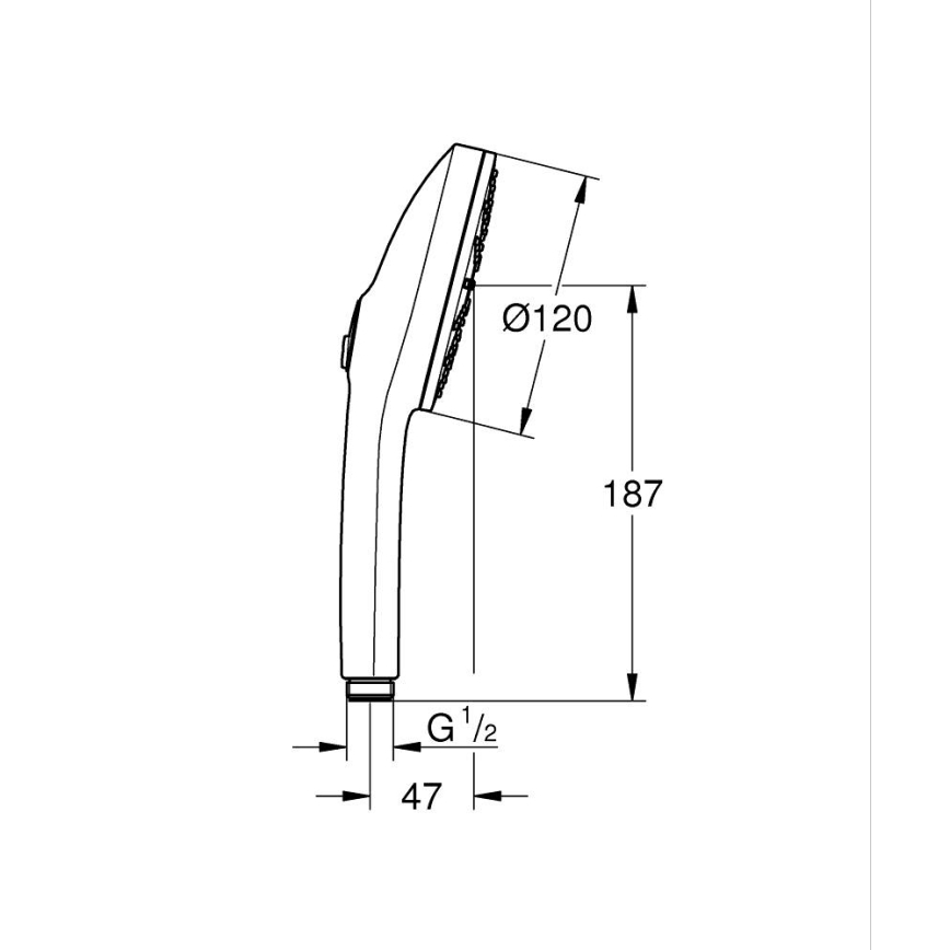 GROHE 134863GN00 - Ruční sprcha VITALIO JOY+ 120 mm broušená zlatá