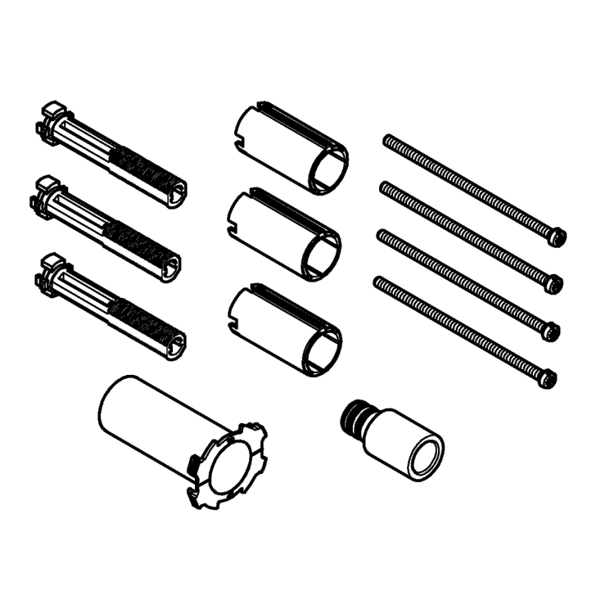 GROHE 14048000 - Prodlužovací sada RAPIDO 1” StarLight lesklý chrom