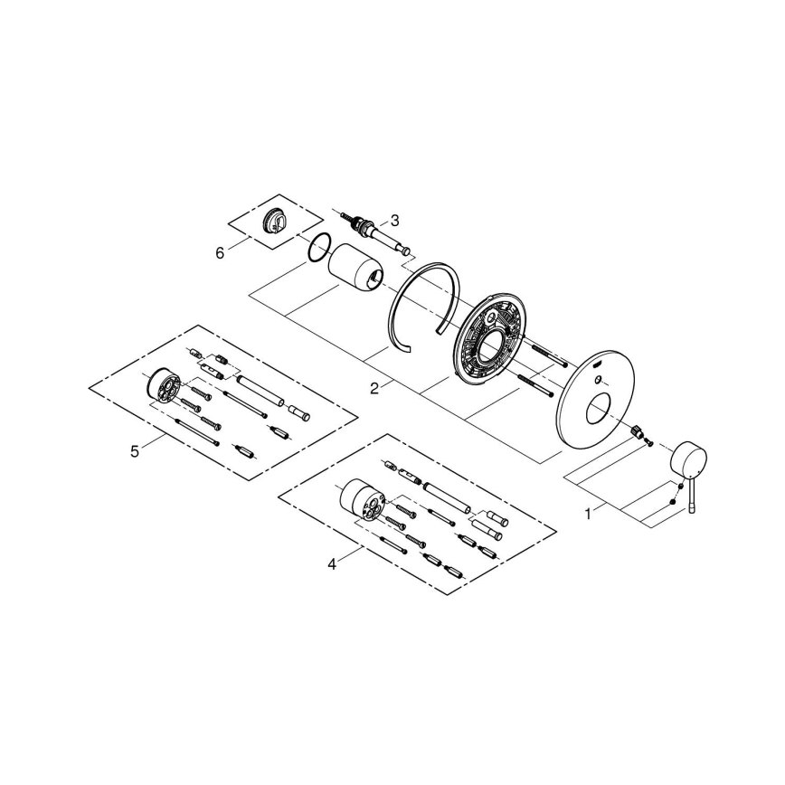 GROHE 19285001 - Vanová baterie ESSENCE lesklý chrom