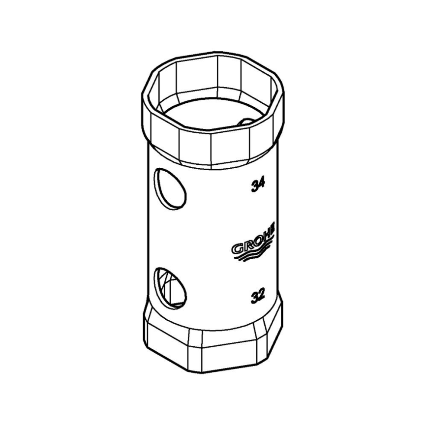 GROHE 19332000 - Klíč 34 mm lesklý chrom