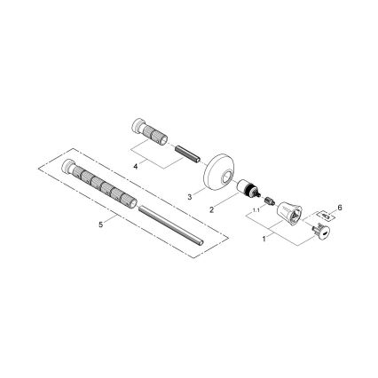 GROHE 19808001 - Vrchní díl podomítkového ventilu COSTA L lesklý chrom