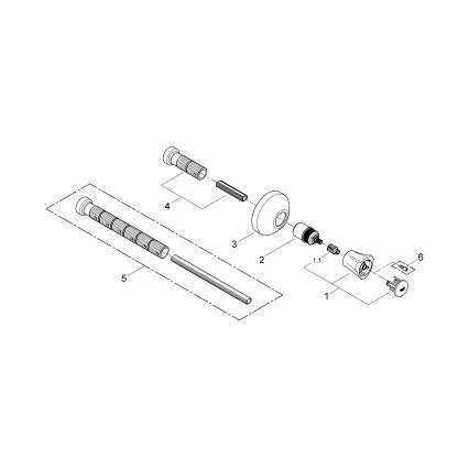 GROHE 19809001 - Vrchní díl podomítkového ventilu COSTA L lesklý chrom