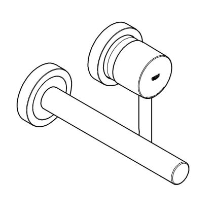 GROHE 19967GL1 - Dvouotvorová umyvadlová baterie ESSENCE 230 mm zlatá