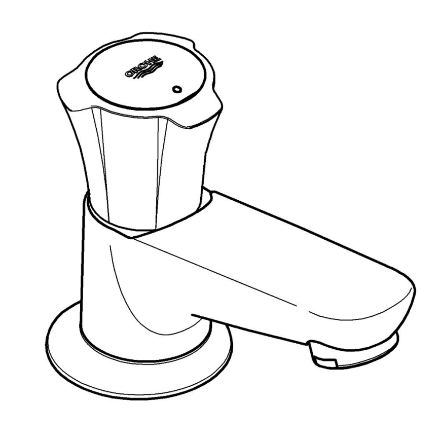 GROHE 20404001 - Stojánkový ventil COSTA L DN 15 lesklý chrom