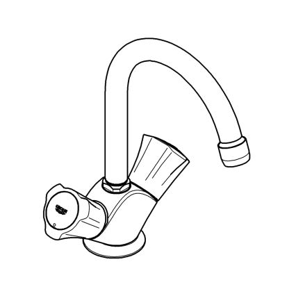 GROHE 21375001 - Umyvadlová baterie COSTA L lesklý chrom