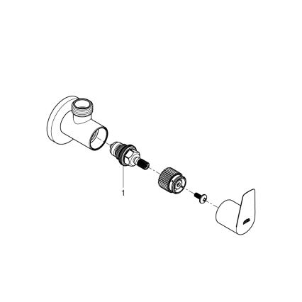 GROHE 22009001 - Rohový ventil DN 15 lesklý chrom