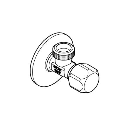 GROHE 22025000 - Rohový ventil UNIVERSAL DN 15 lesklý chrom