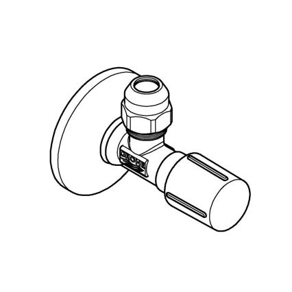 GROHE 22039000 - Rohový ventil UNIVERSAL DN 15 lesklý chrom