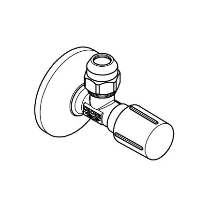 GROHE 220732430 - Rohový ventil DN 15 černá
