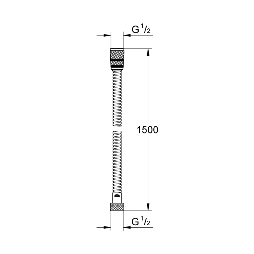 GROHE 22101000 - Sprchová hadice VITALIOFLEX METAL LONG-LIFE 1500 mm chrom