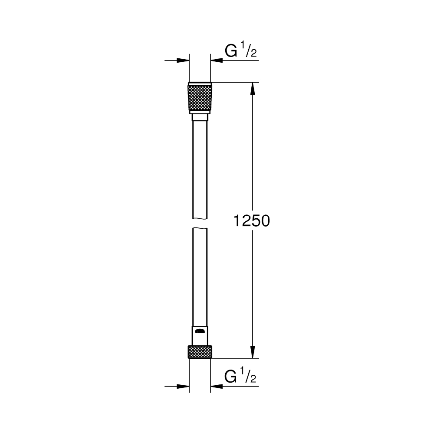 GROHE 22110000 - Sprchová hadice VITALIOFLEX SILVER 1250 mm lesklý chrom