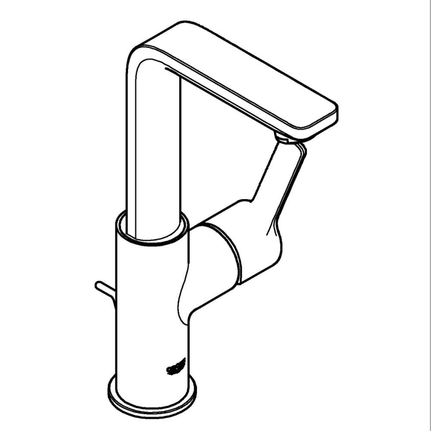GROHE 23296001 - Umyvadlová baterie LINEARE velikost L lesklý chrom