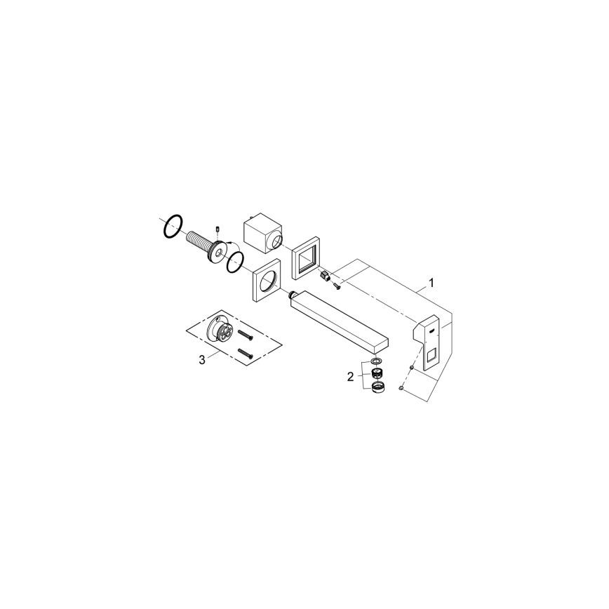 GROHE 23447000 - Umyvadlová baterie EUROCUBE 231 mm lesklý chrom