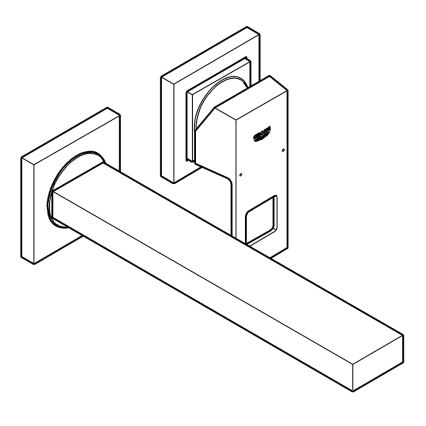 GROHE 23447000 - Umyvadlová baterie EUROCUBE 231 mm lesklý chrom