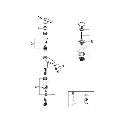 GROHE 23551002 - Umyvadlová baterie START velikost S lesklý chrom