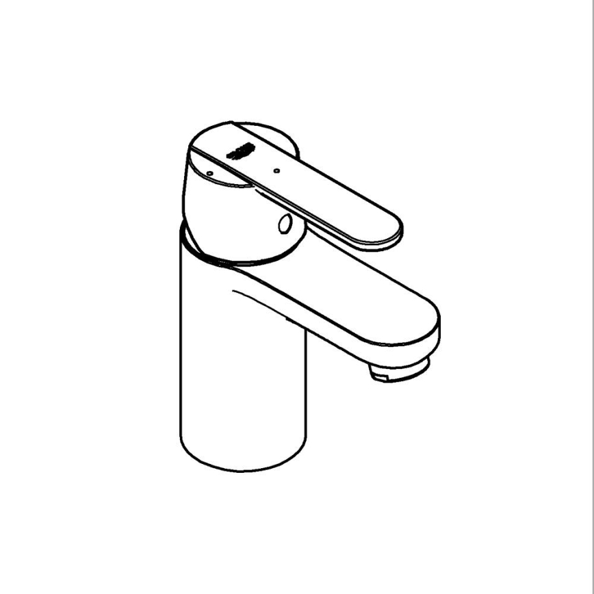 GROHE 23586000 - Umyvadlová baterie GET velikost S lesklý chrom