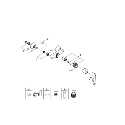 GROHE 23634001 - Sprchová baterie DN 15 lesklý chrom