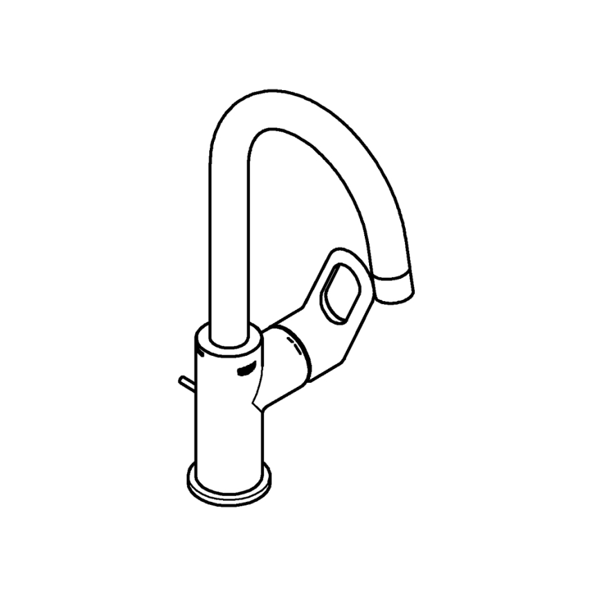 GROHE 23763000 - Umyvadlová baterie BAULOOP velikost L lesklý chrom