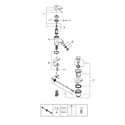 GROHE 23770000 - Bidetová baterie START FLOW lesklý chrom