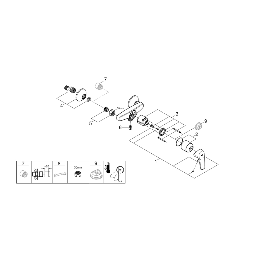 GROHE 23771000 - Sprchová baterie START FLOW lesklý chrom