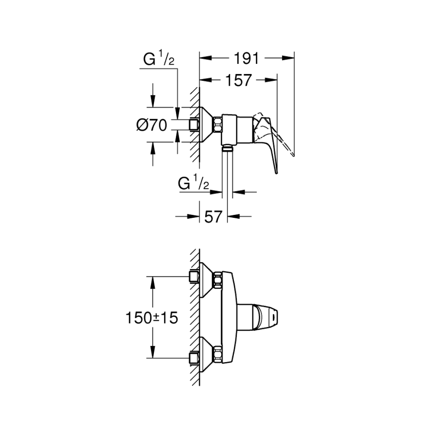 GROHE 23771000 - Sprchová baterie START FLOW lesklý chrom