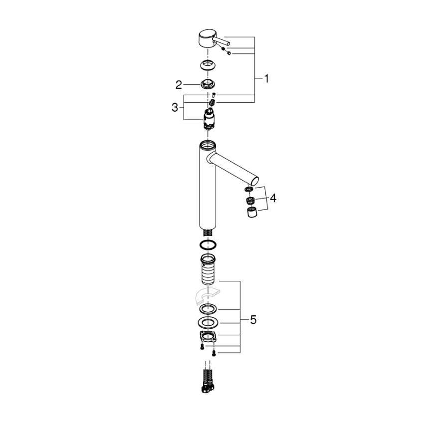 GROHE 23920001 - Umyvadlová baterie CONCETTO velikost XL lesklý chrom