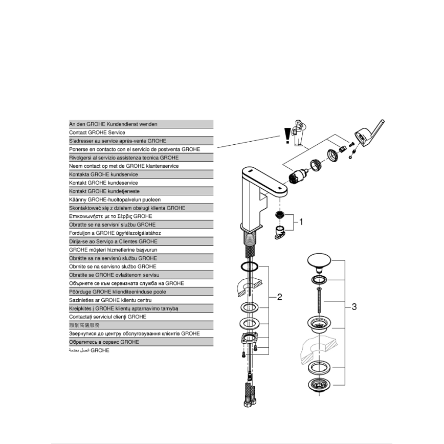 GROHE 23958003 - Baterie PLUS velikost M lesklý chrom