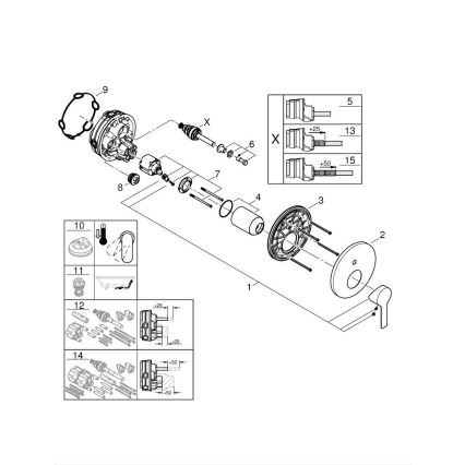 GROHE 24064001 - Baterie LINEARE lesklý chrom