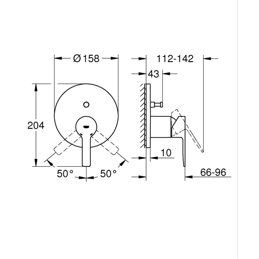 GROHE 24064001 - Baterie LINEARE lesklý chrom