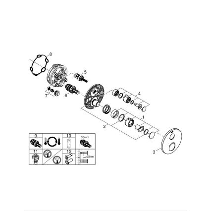 GROHE 24075000 - Termostatická baterie GROHTHERM lesklý chrom