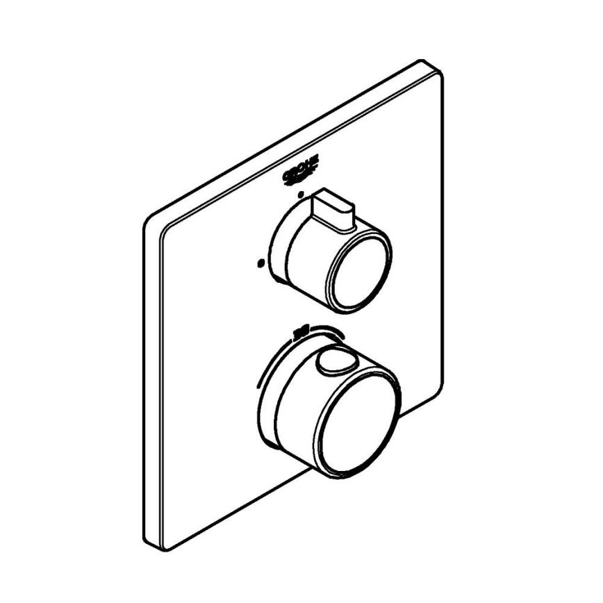 GROHE 24078000 - Termostatická sprchová baterie GROHTHERM lesklý chrom