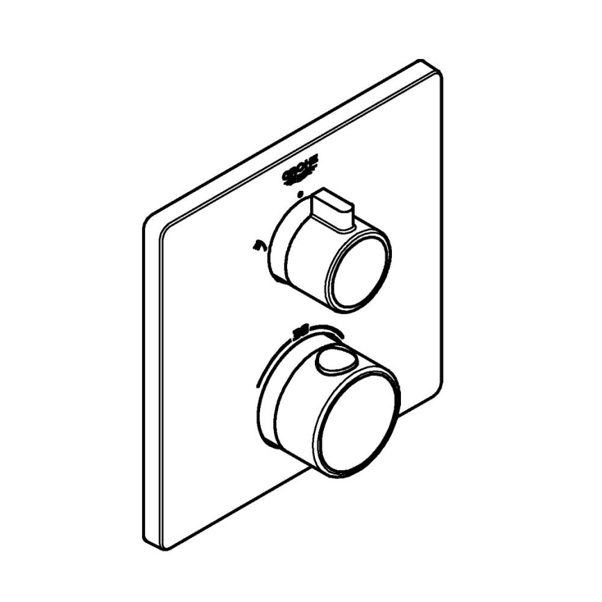 GROHE 24079000 - Termostatická sprchová baterie GROHTHERM lesklý chrom