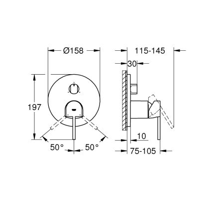 GROHE 24093003 - Baterie PLUS lesklý chrom