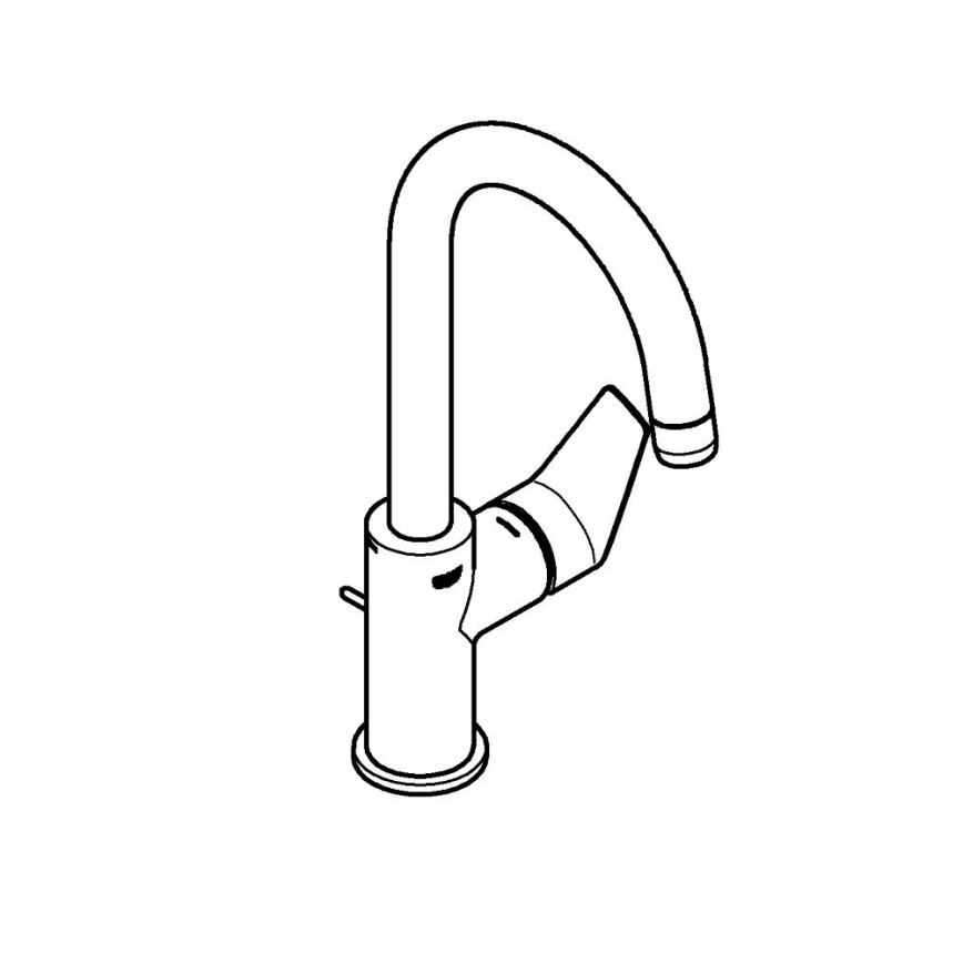 GROHE 24201001 - Umyvadlová baterie DN 15 velikost L lesklý chrom