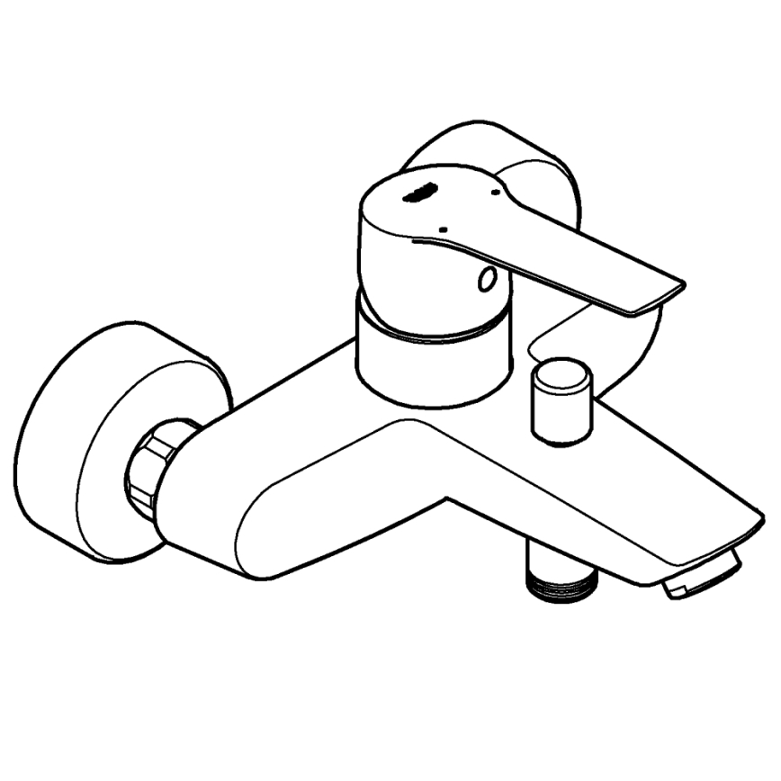 GROHE 242062432 - Vanová baterie START DN 15 černá