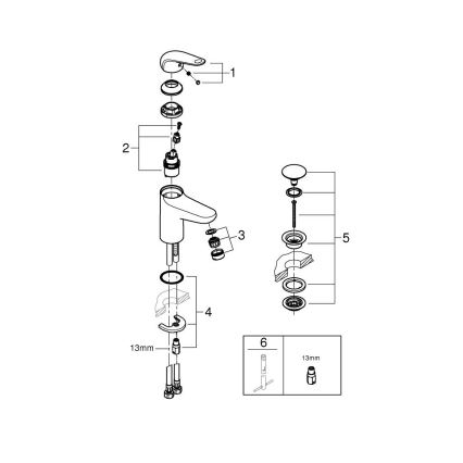 GROHE 24326001 - Umyvadlová baterie SWIFT DN 15 velikost M lesklý chrom