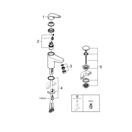 GROHE 24329001 - Umyvadlová baterie SWIFT DN 15 lesklý chrom