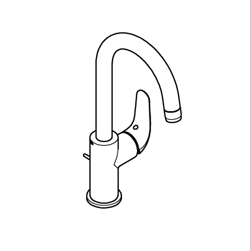 GROHE 24330001 - Umyvadlová baterie EUROSMART velikost L lesklý chrom